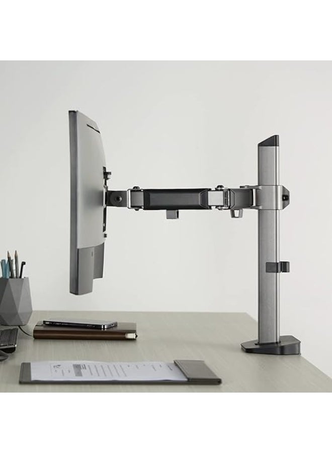 حامل شاشة مكتبي من اتلتيك، مسند شاشة ال اي دي وال سي دي مقاس 13 إلى 27 بوصة، حامل شاشة الكمبيوتر بمشبك - Image 5