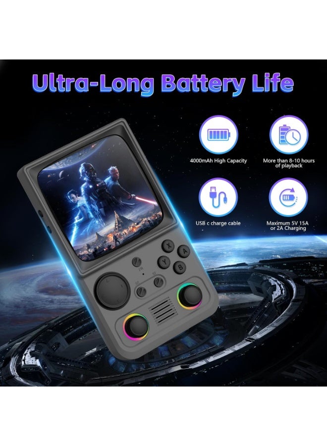 TIGER Retro Handheld Game Console with 4.0 Inch IPS HD Screen, 64GB Built-In Memory, 18,000+ Classic Games, WiFi & OTG Support, Portable Mini Arcade Gaming System, Classic Grey - Image 2