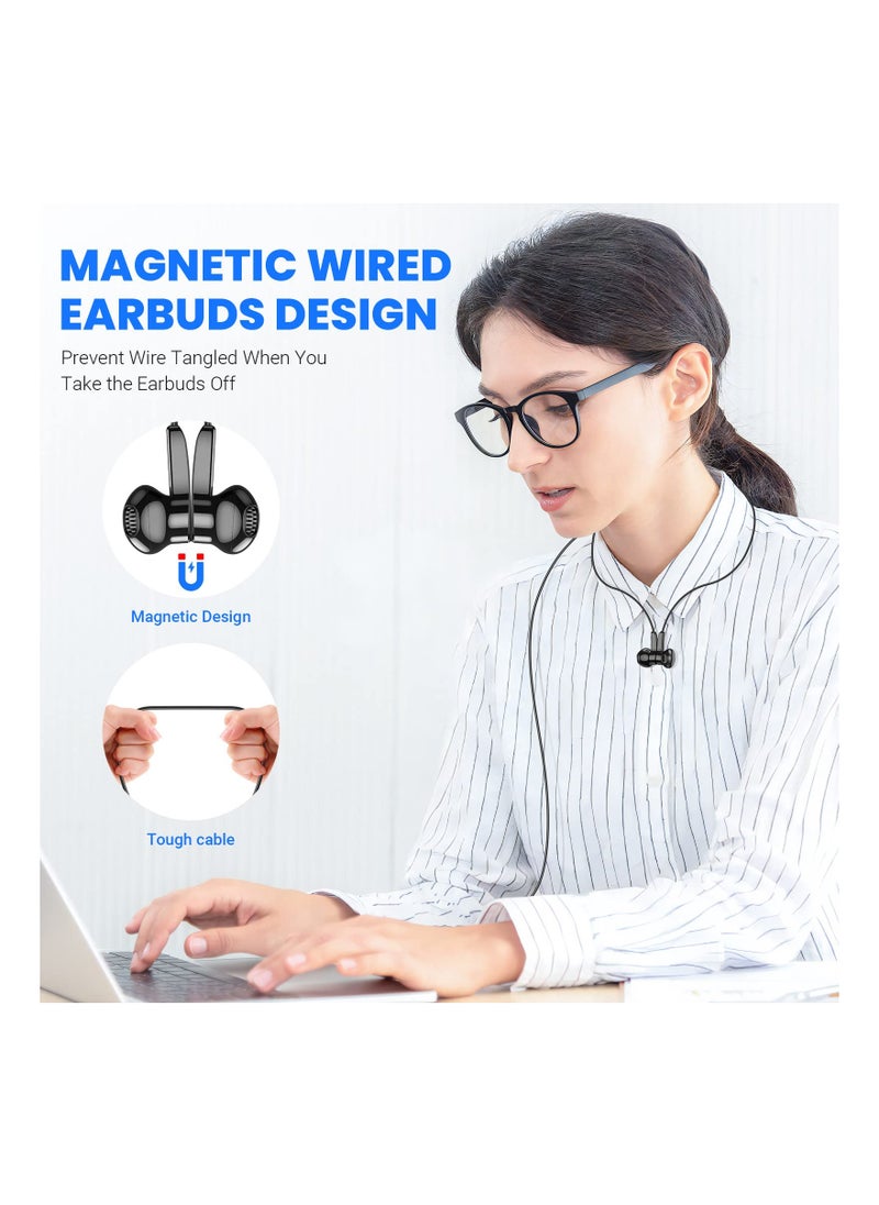 Generic USB C Headphones for Samsung S22+ Ultra S23, Type C Wired Earbuds with Microphone, HiFi Stereo Sound, Volume Control, Magnetic In-Ear Design, Compatible with Android Phones.  - Image 4