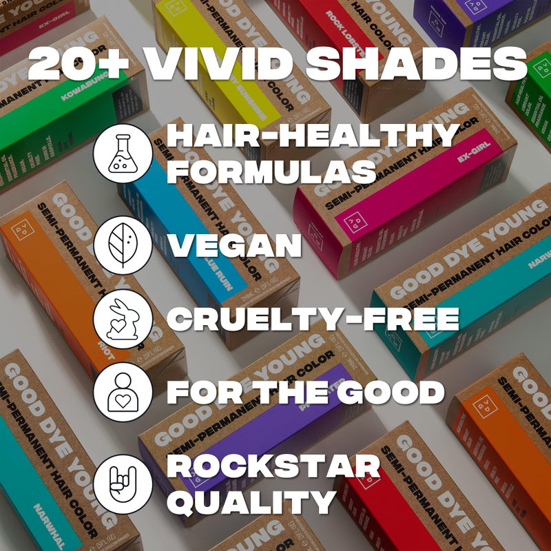 Good Dye Young Semi Permanent Hair Dye in Killswitch, Gray - UV Protective Temporary Hair Color, Conditioning, PPD free, Vegan, Cruelty-Free, Lasts 15-24+ Washes - Image 4