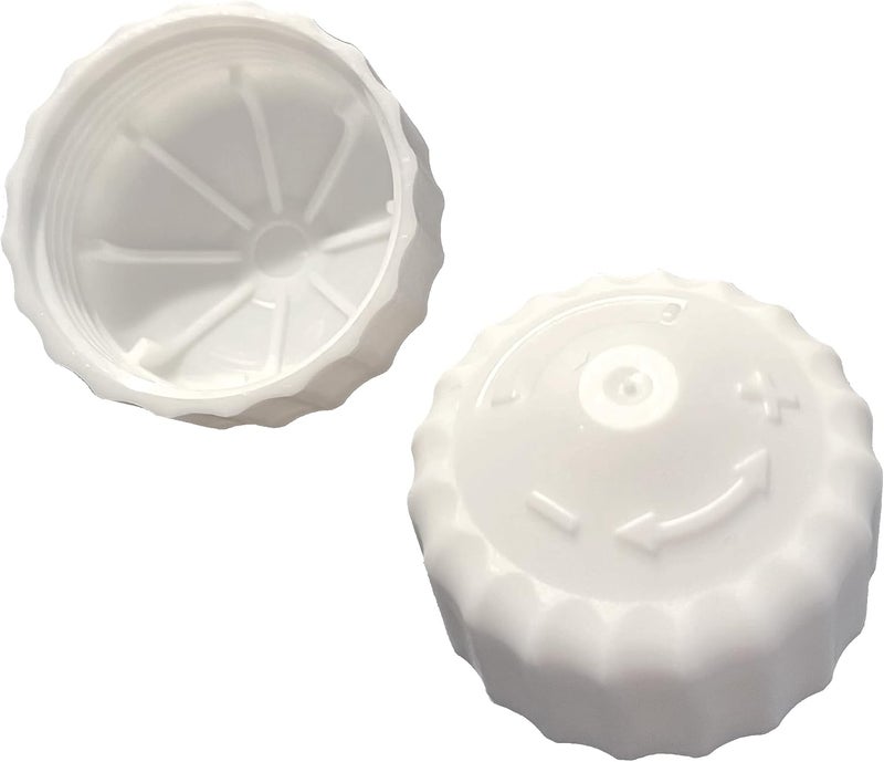 binoa 2 x Valve Protection Cap, Hand Regulator Cap, Construction Protection Cap, White, Simple Design, M30 x 1.5 - Image 1