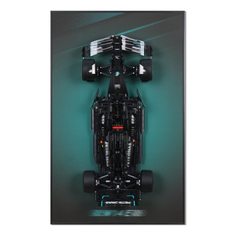 NAOCARD Display Wallboard for Technic MercedesAMG W14 E Performance Race CarWall Mount for 42171 Car Kit Model Not Included SpaceSaving Easy Assembly - Image 3