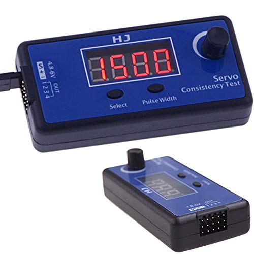 DIYmall HJ Digital RC Servo Tester ESC Consistency Tester Speed Controller for RC Helicopter Airplane Car Motor Throttle Display - Image 1