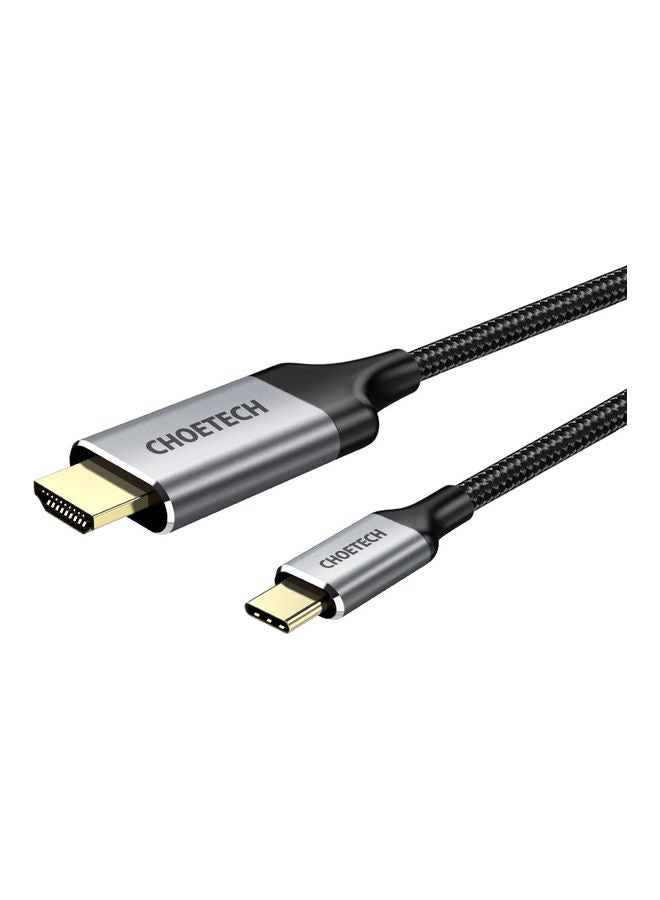 CHOETECH USB C to HDMI Cable 1.8m 4K Black - Image 1