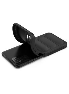 Generic Phone case cover Magic Shield TPU + Silicone Shockproof Phone Case For Redmi Note 10s/Note 10 4G (Black)  - Image 3