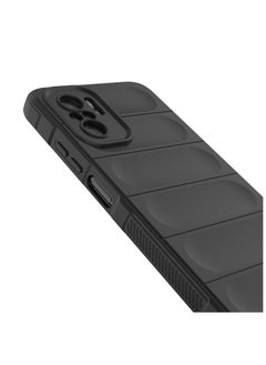 Generic Phone case cover Magic Shield TPU + Silicone Shockproof Phone Case For Redmi Note 10s/Note 10 4G (Black)  - Image 5