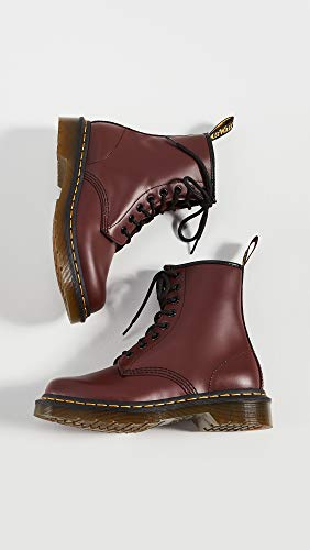 Dr Martens Dr. Martens Unisex 1460 Smooth Leather 8 Eye Boot, Cherry Red, 10 Women/9 Men - Image 5