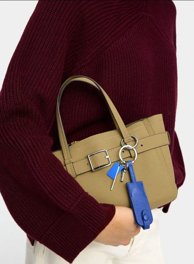 بارفوا حقيبة يد مع حزام وقلادة