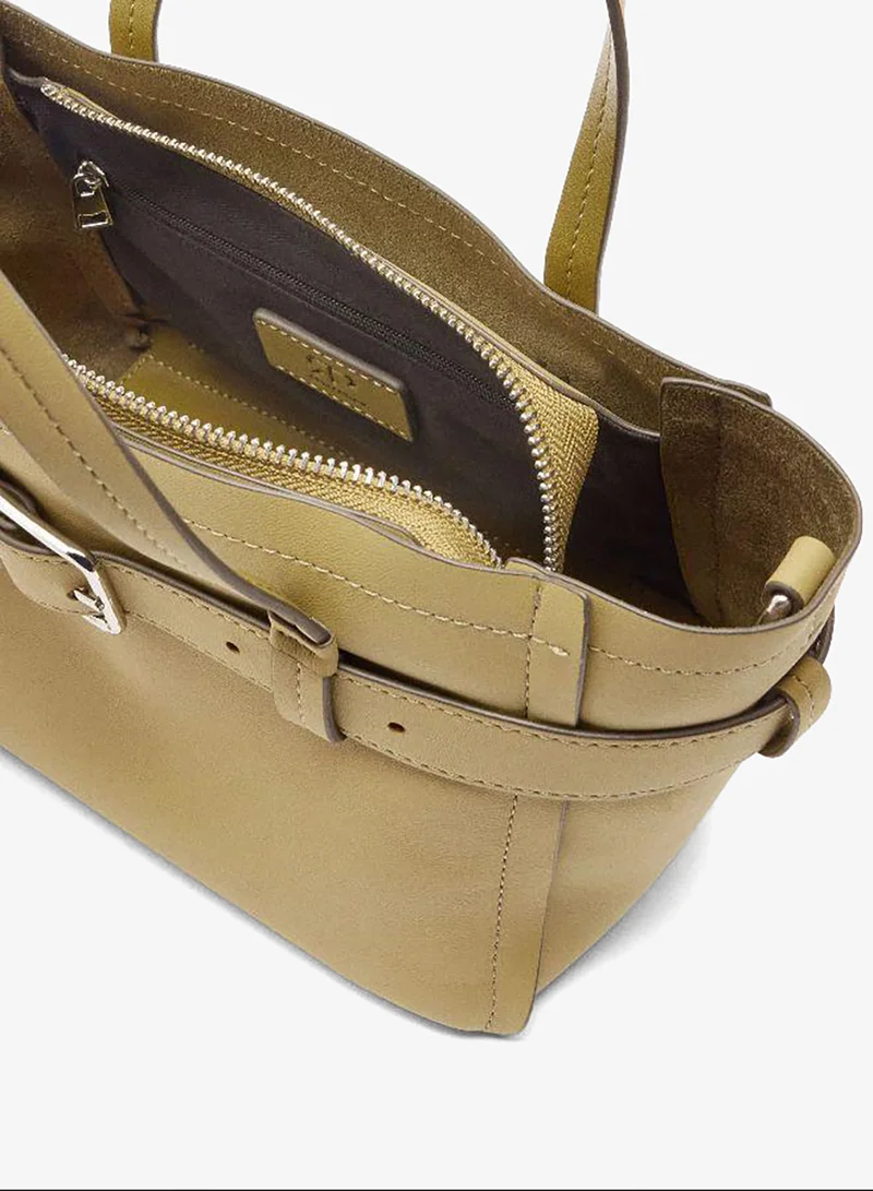 PARFOIS Yellow Tote bag with belt and pendant for Women | Best Price UAE
