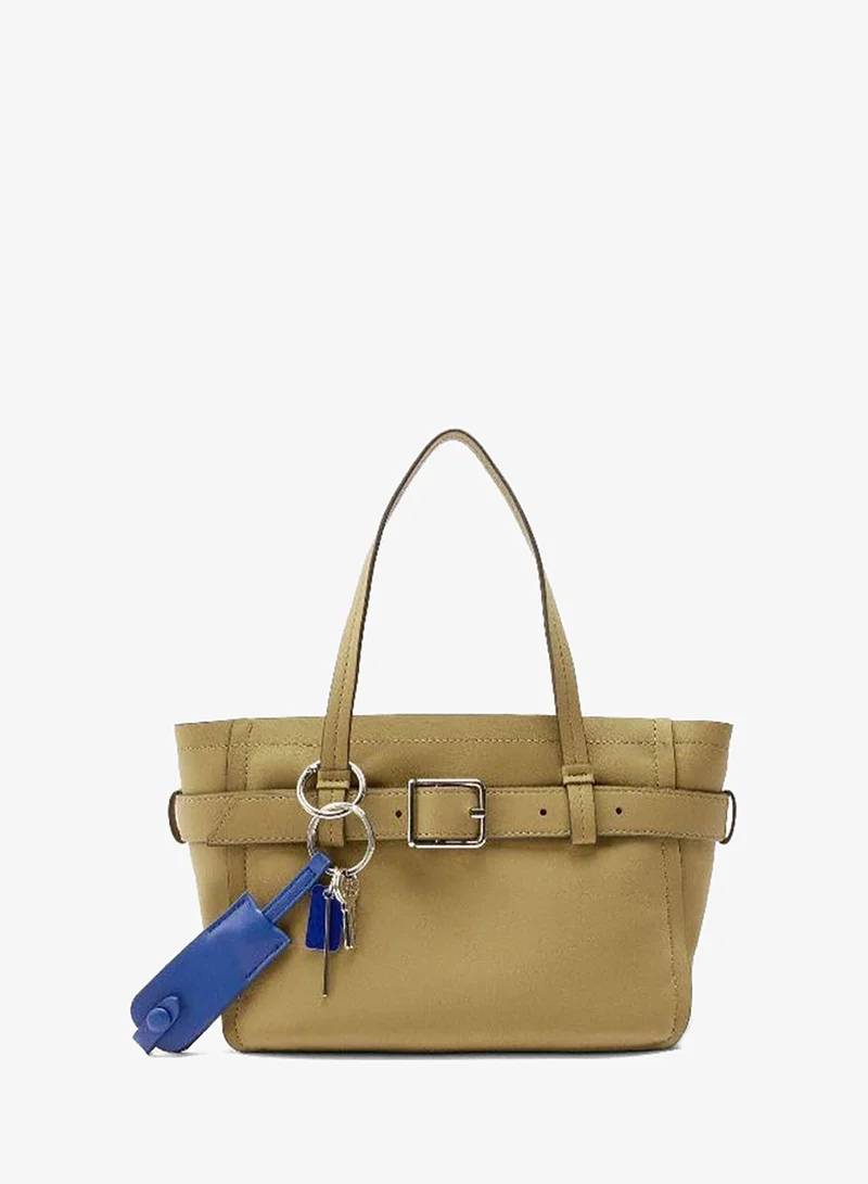 Tote bag with belt and pendant