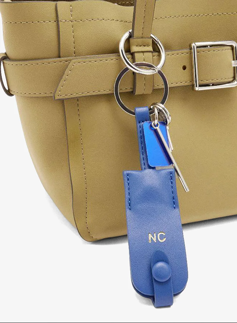 PARFOIS Yellow Tote bag with belt and pendant for Women | Best Price UAE