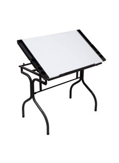 SD STUDIO DESIGNS Studio Designs Folding Modern Top Adjustable Drafting Table Craft Table Drawing Desk Hobby Table Writing Desk Studio Desk  35.25  W X 23.75  D  Black White  - Image 4