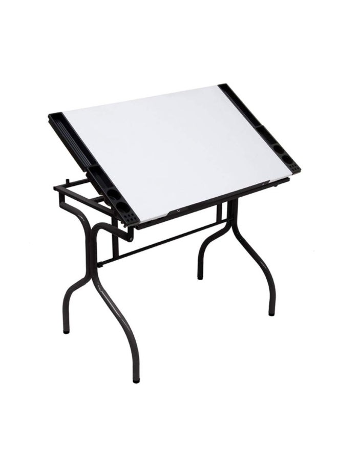 SD STUDIO DESIGNS - Studio Designs Folding Modern Top Adjustable Drafting Table Craft Table Drawing Desk Hobby Table Writing Desk Studio Desk  35.25  W X 23.75  D  Black White - Image 1