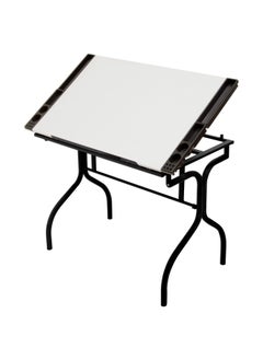 SD STUDIO DESIGNS Studio Designs Folding Modern Top Adjustable Drafting Table Craft Table Drawing Desk Hobby Table Writing Desk Studio Desk  35.25  W X 23.75  D  Black White  - Image 1