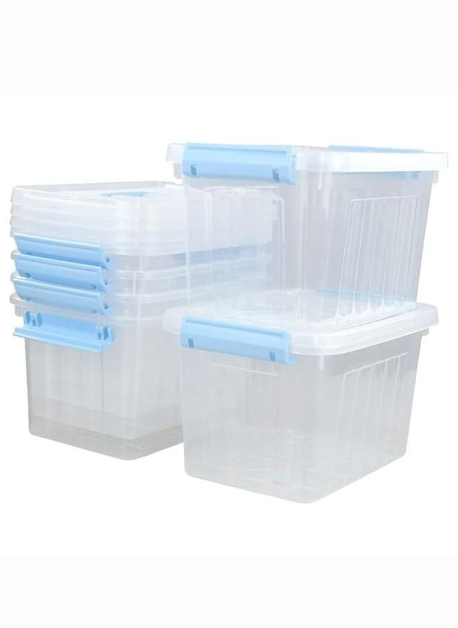 A TO Z Multipurpose Transparent Lockable Lid Storage Box: Organize, Protect, Save Space & Declutter, Spacious & Stackable for Home & Office, Modern Storage Solution,15 Ltr,(33x23x19) cm  - Image 5