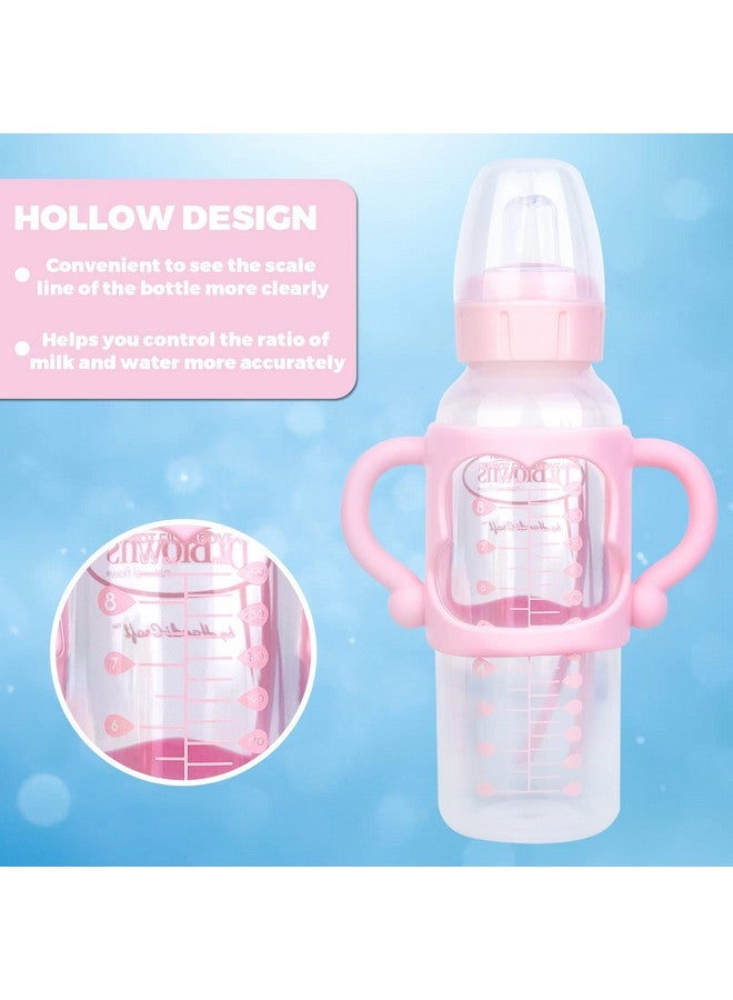 DOSTK 4Pack Bottle Handles for Dr Brown Narrow Baby Bottles, Baby Bottle Holder with Easy Grip Handles to Hold Their Own Bottle, Silicone Hands Free Bottle Feeder, - Image 5
