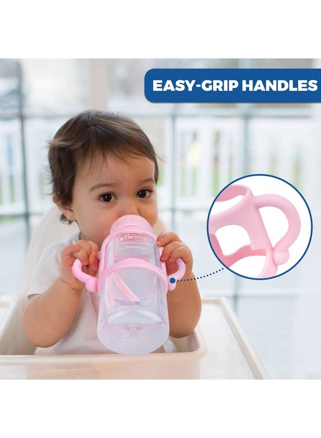 DOSTK 4Pack Bottle Handles for Dr Brown Narrow Baby Bottles, Baby Bottle Holder with Easy Grip Handles to Hold Their Own Bottle, Silicone Hands Free Bottle Feeder, - Image 3