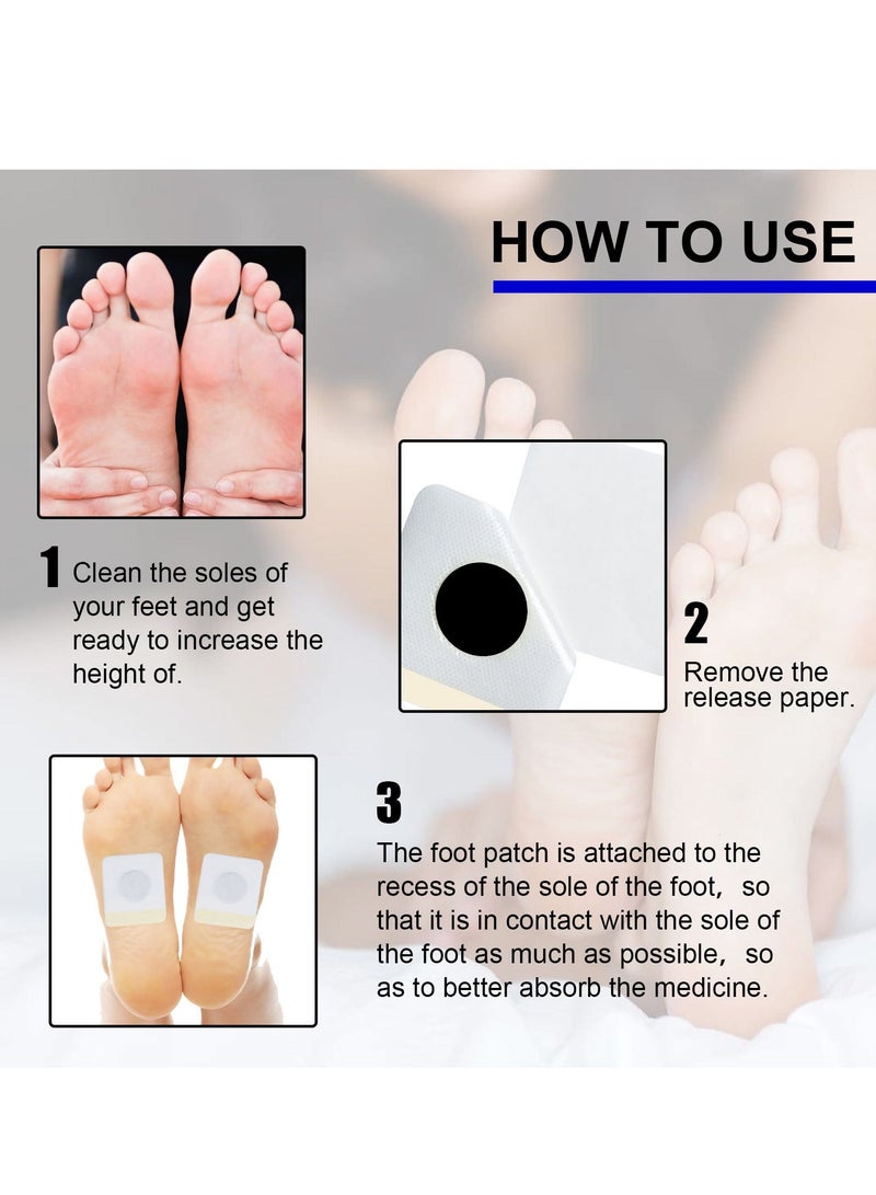 EELHOE 16 Pcs Height Growth Patch， Plant Heightening  Patch, Plantar Acupoint Stimulation， Plant Extracts Promote Bone Growth ， Plantar Acupoints Stimulate Healthy Height Growth Care Patch. - Image 5