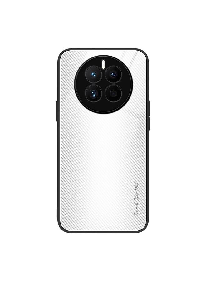 S-TOP Case For Huawei Mate 50 Texture Gradient Glass TPU Phone Case - Image 1