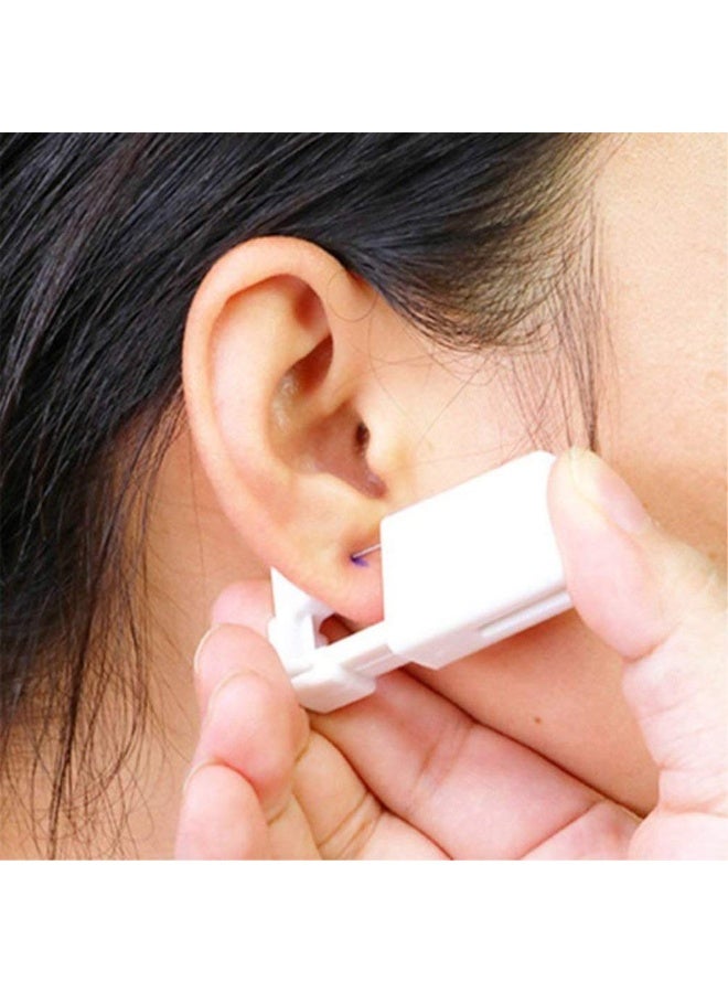 Generic Ear Piercing Kit, Disposable Ear Piercing Gun Preloaded CZ Earring Studs, Body Piercing Kits for Your Own Use at Home (Silver)  - Image 2