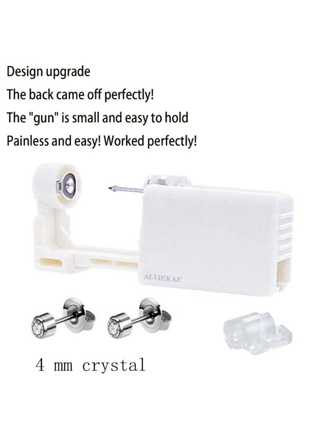 Generic Ear Piercing Kit, Disposable Ear Piercing Gun Preloaded CZ Earring Studs, Body Piercing Kits for Your Own Use at Home (Silver)  - Image 5