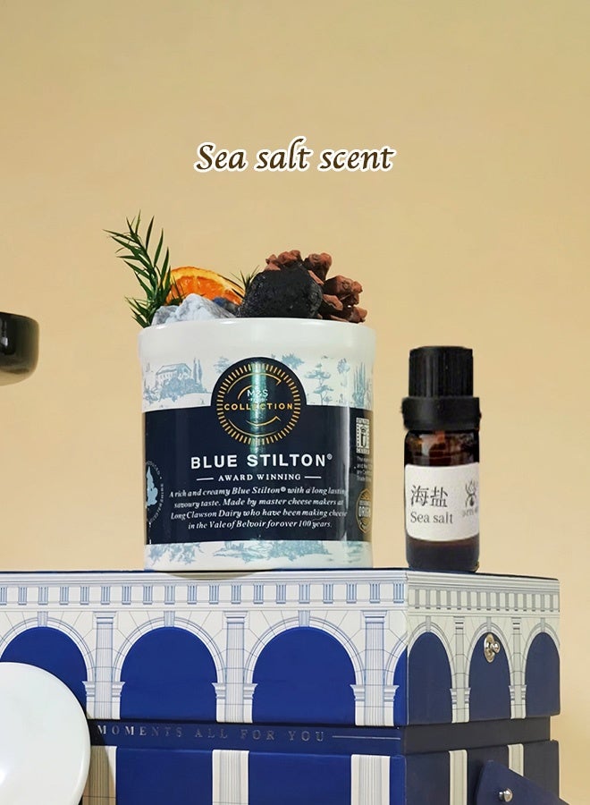 Save The Date Elegant Palace Aromatherapy Crystal Set, Sea Salt Scent, Flameless Reedless Diffuser Gift Box, Fresh Coastal Fragrance for Home - Image 5