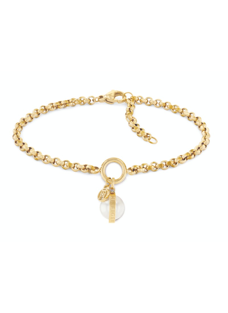 TOMMY HILFIGER TH JEWELRY ORB/PEARL WOMENS CHAIN BRACELET - 2780765  - Image 1