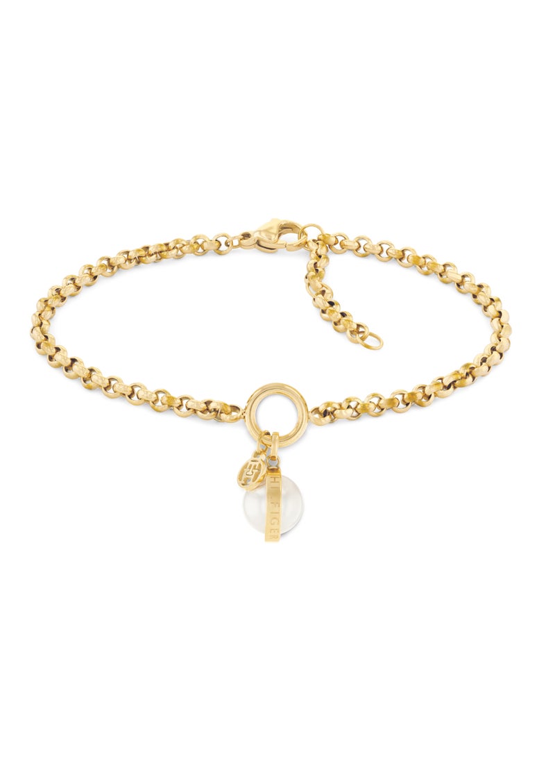 TOMMY HILFIGER TH JEWELRY ORB/PEARL WOMENS CHAIN BRACELET - 2780765  - Image 3