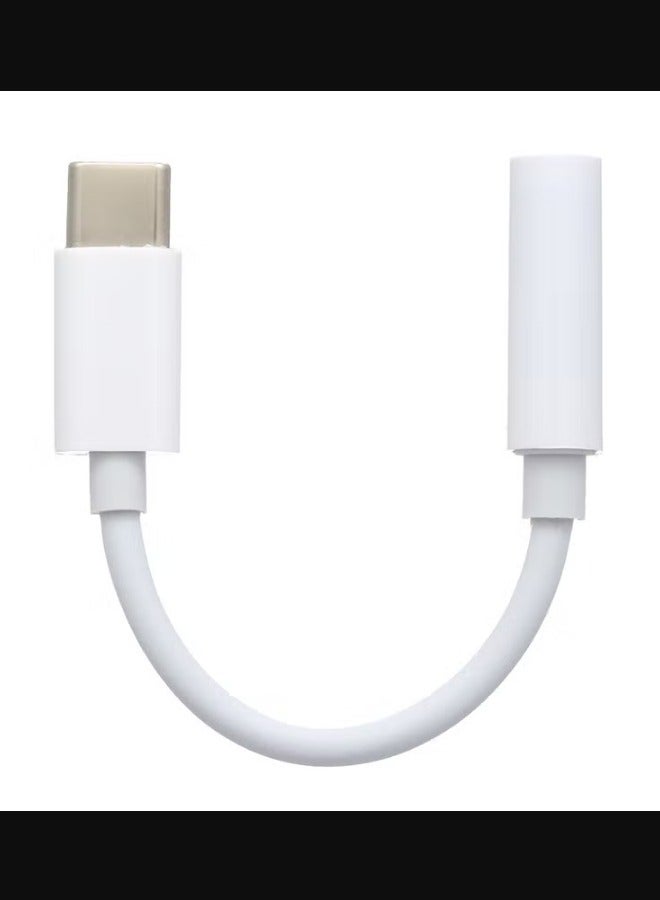 USB C to 3.5mm Headphone Jack Adapter CM20 White - Image 2