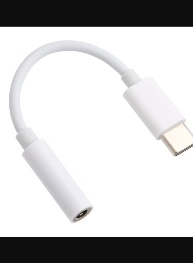 USB C to 3.5mm Headphone Jack Adapter CM20 White - Image 5