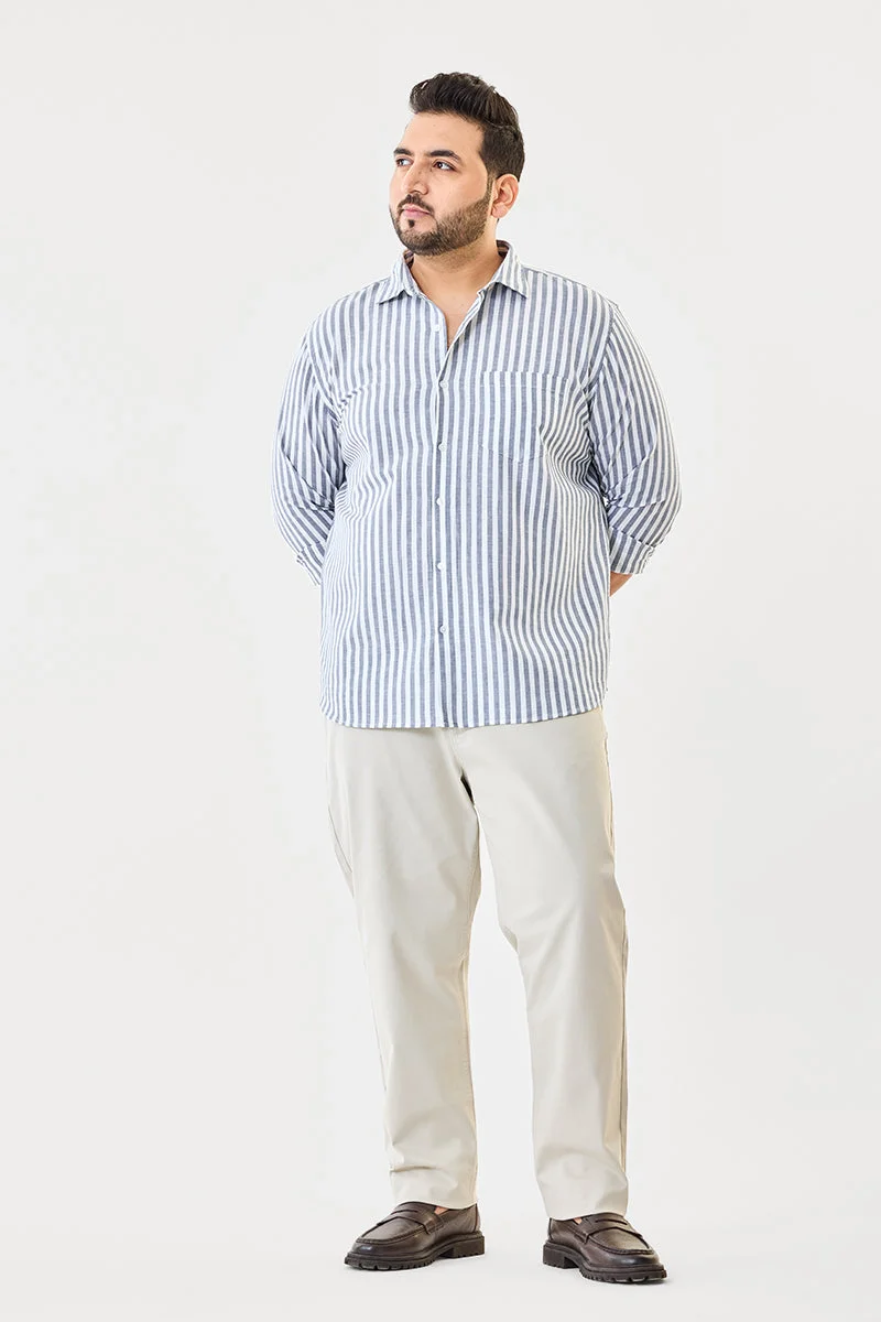 SNITCH بنطلون مقاس كبير بقصة عادية مطاطي