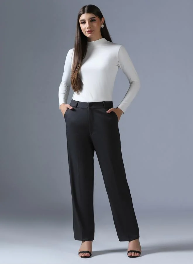 Take Two Dark Grey Wide Leg Trousers
