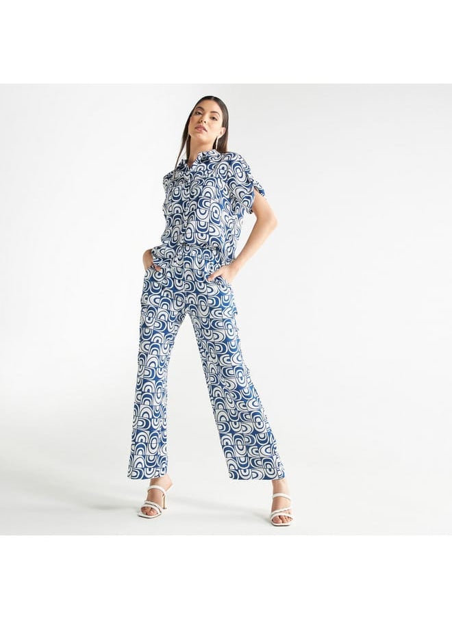 FAV All-Over Print Shirt with Pocket and Short Sleeves  - Image 2
