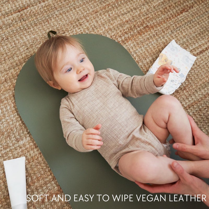 ZICOTO Beautiful Baby Diaper Changing Mat Made of Vegan Leather - Soft and Easy to Wipe Changing Pad for Travel or at Home Use - Lightweight and Foldable Mat That Perfectly Fits Into Any Diaper Bag - Image 3