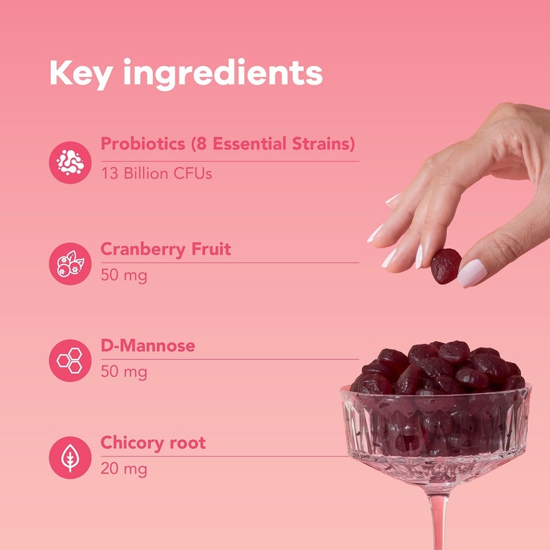 Nutrili For Her Probiotics & Prebiotics with Cranberry 60 Count - Image 3