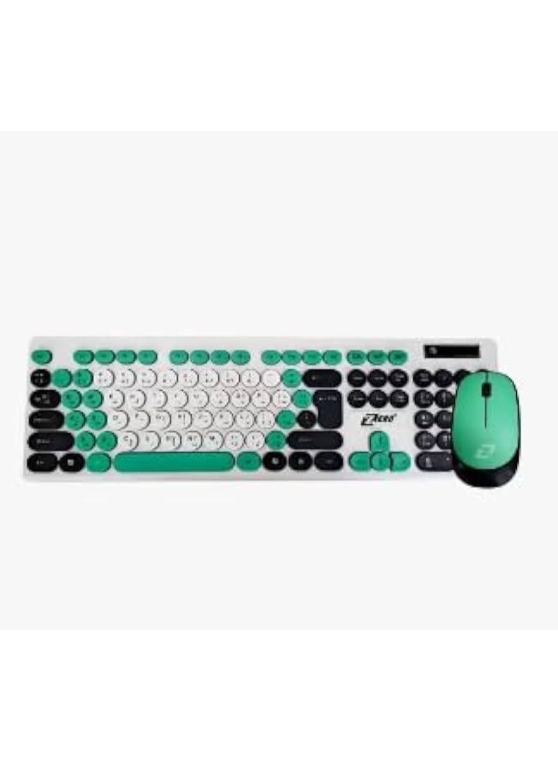 Zero ZR-8406 Wireless Keyboard + Mouse Combo English & Arabic - Image 1
