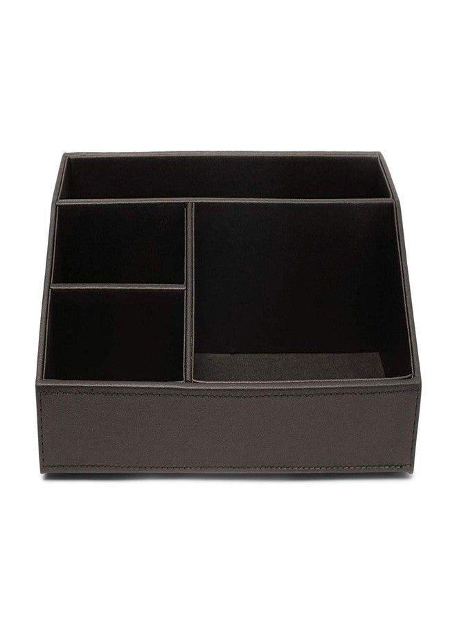 Castle Armory Leatherette Desk Organizer Caddy - Clutter Organizer for Office, Home, Personal, Employee Office Supplies and Accessories (All-in-one Organizer - Stackable) - Image 4