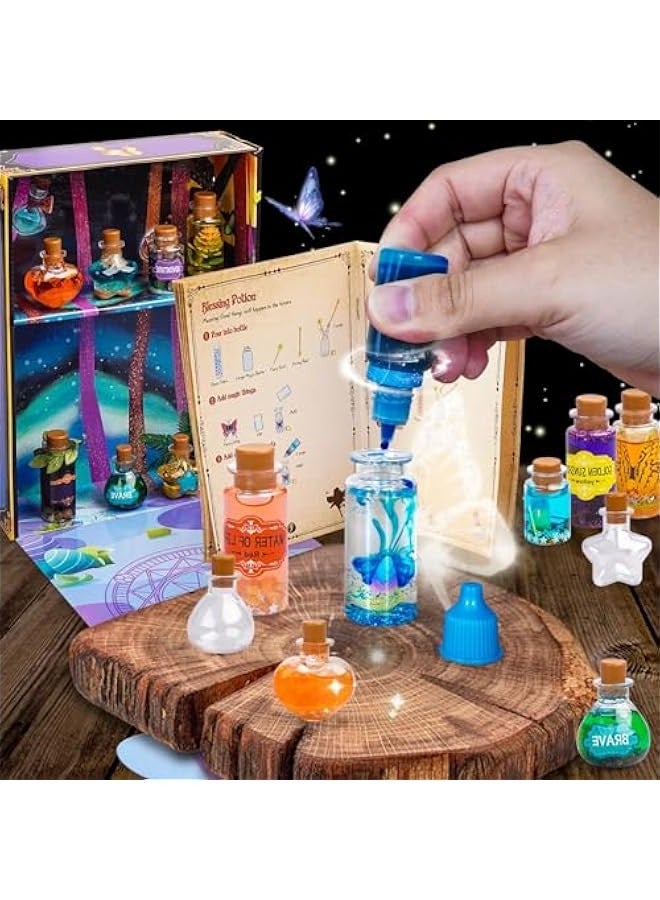 بيوينتي Beauenty Fairy Magic Kit for Kids with 22PCS Potion Bottles,Diy Potions Making Craft Kit,Mystery Potions Craft Kit for Christmas New Years Birthday Gifts for Age 6-12 Years Old Girls Boys (style 1) - Image 5