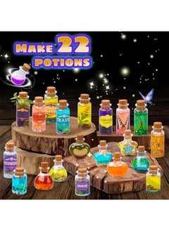 بيوينتي Beauenty Fairy Magic Kit for Kids with 22PCS Potion Bottles,Diy Potions Making Craft Kit,Mystery Potions Craft Kit for Christmas New Years Birthday Gifts for Age 6-12 Years Old Girls Boys (style 1)  - Image 3