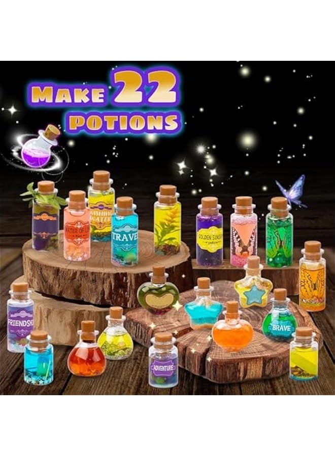 بيوينتي Beauenty Fairy Magic Kit for Kids with 22PCS Potion Bottles,Diy Potions Making Craft Kit,Mystery Potions Craft Kit for Christmas New Years Birthday Gifts for Age 6-12 Years Old Girls Boys (style 1) - Image 3