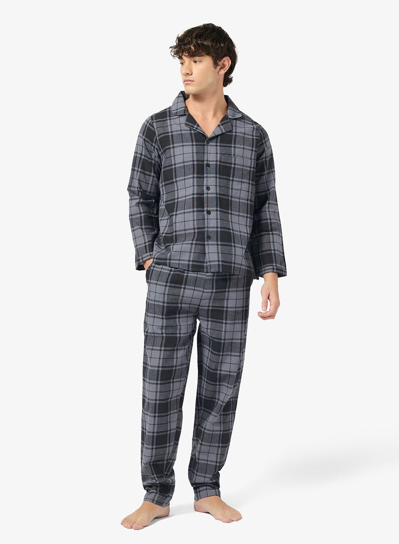 سفنتي فايف طقم بيجامة قميص وبنطلون - Image 5