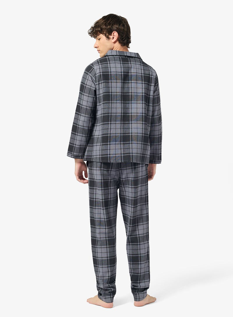 سفنتي فايف طقم بيجامة قميص وبنطلون - Image 2