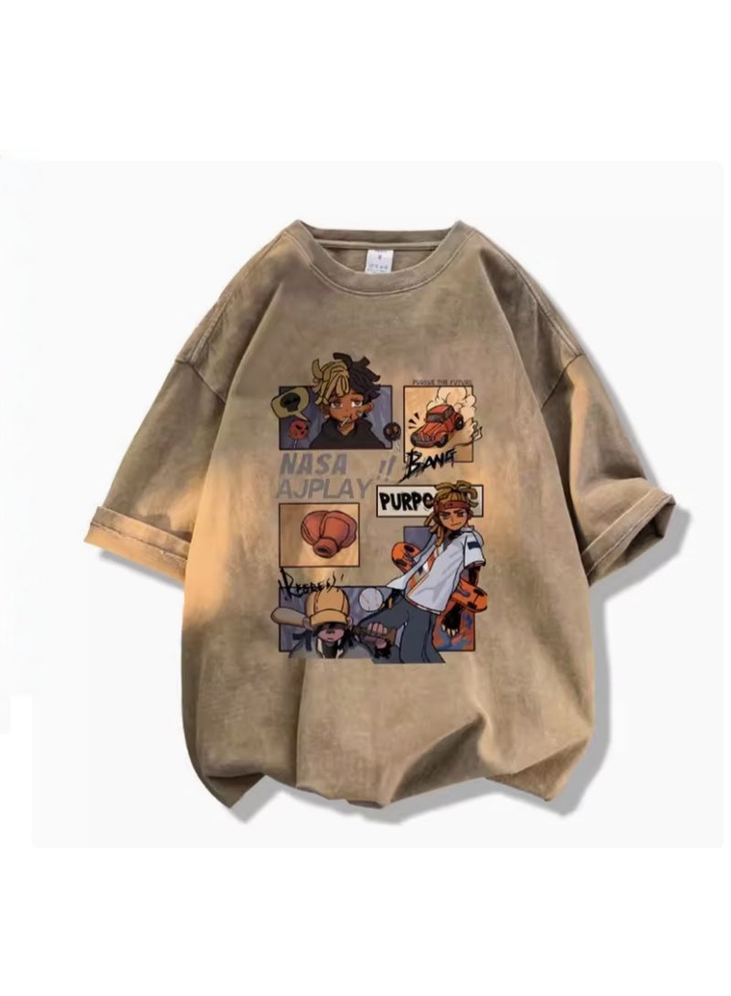 Nariele New Casual Breathable Versatile Short Sleeved Shirt