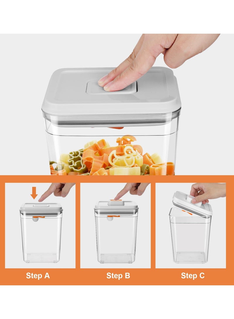 Pop-up Airtight Storage Container, Sealed Container for Storing Baby Milk Powder, Snack, Cereal, Fruit and Food -Durable On-the-Go Baby Formula Dispenser, Leak Proof Airtight Crisper, Portable Food Storage Container with Lid & Scraper - Image 5