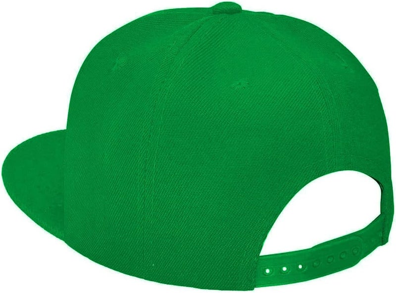 Falari Classic Snapback Hat Cap Hip Hop Style Flat Bill Blank Solid Color Adjustable Size - Image 3