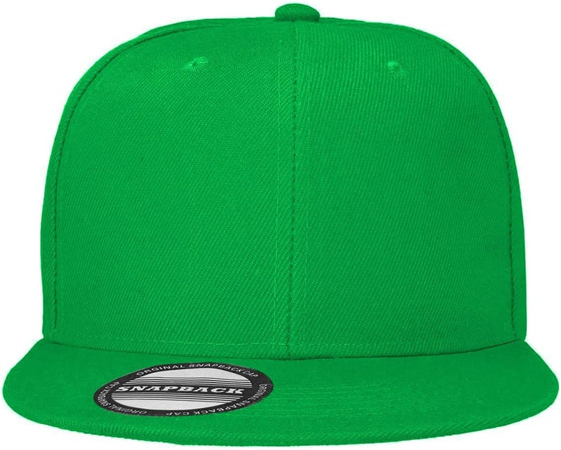 Falari Classic Snapback Hat Cap Hip Hop Style Flat Bill Blank Solid Color Adjustable Size - Image 4