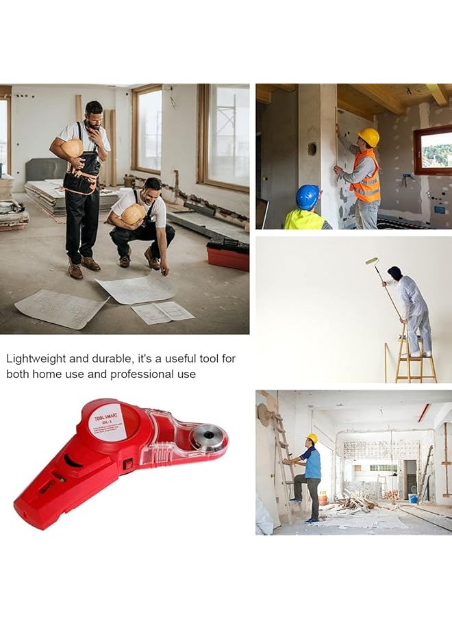 erorex - Portable Detachable Dust Collector 2 In 1 Wall Electric Drilling Dust Collector Catcher Horizontal Line Laser Locator With Spirit Bubble Easy Aligning Simple Attachment To The Wall - Image 1