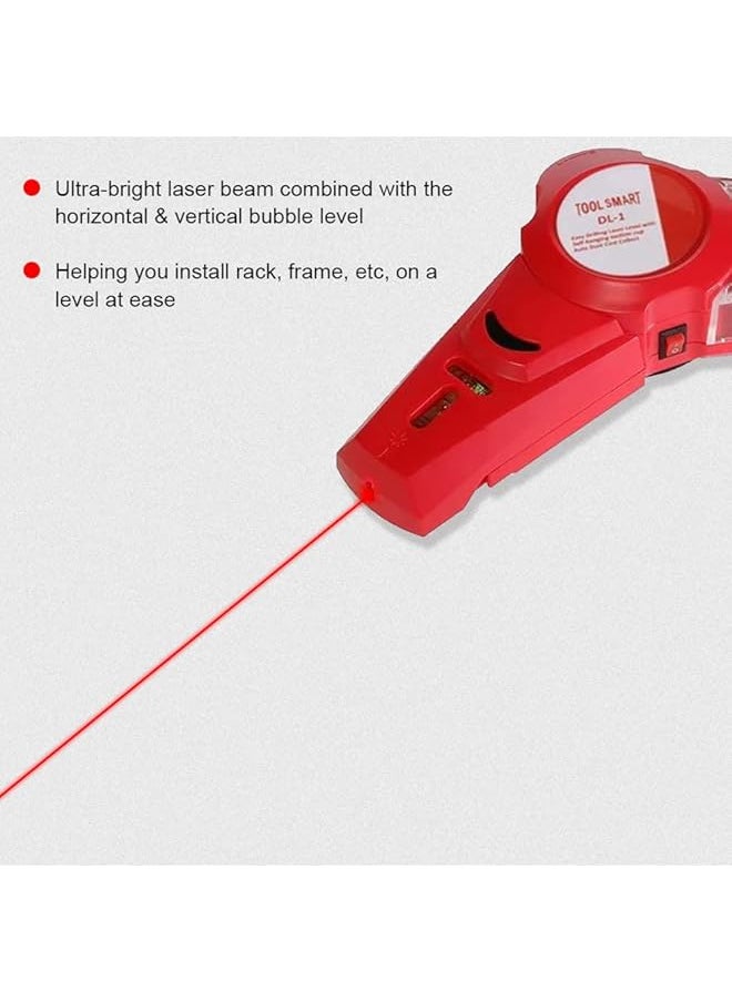 erorex - Portable Detachable Dust Collector 2 In 1 Wall Electric Drilling Dust Collector Catcher Horizontal Line Laser Locator With Spirit Bubble Easy Aligning Simple Attachment To The Wall - Image 1
