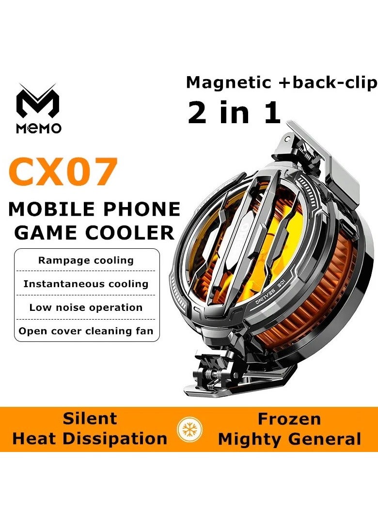 Memo X9 Fan Cooler Radiator Cooling Fan Gaming Type-C  - Image 4