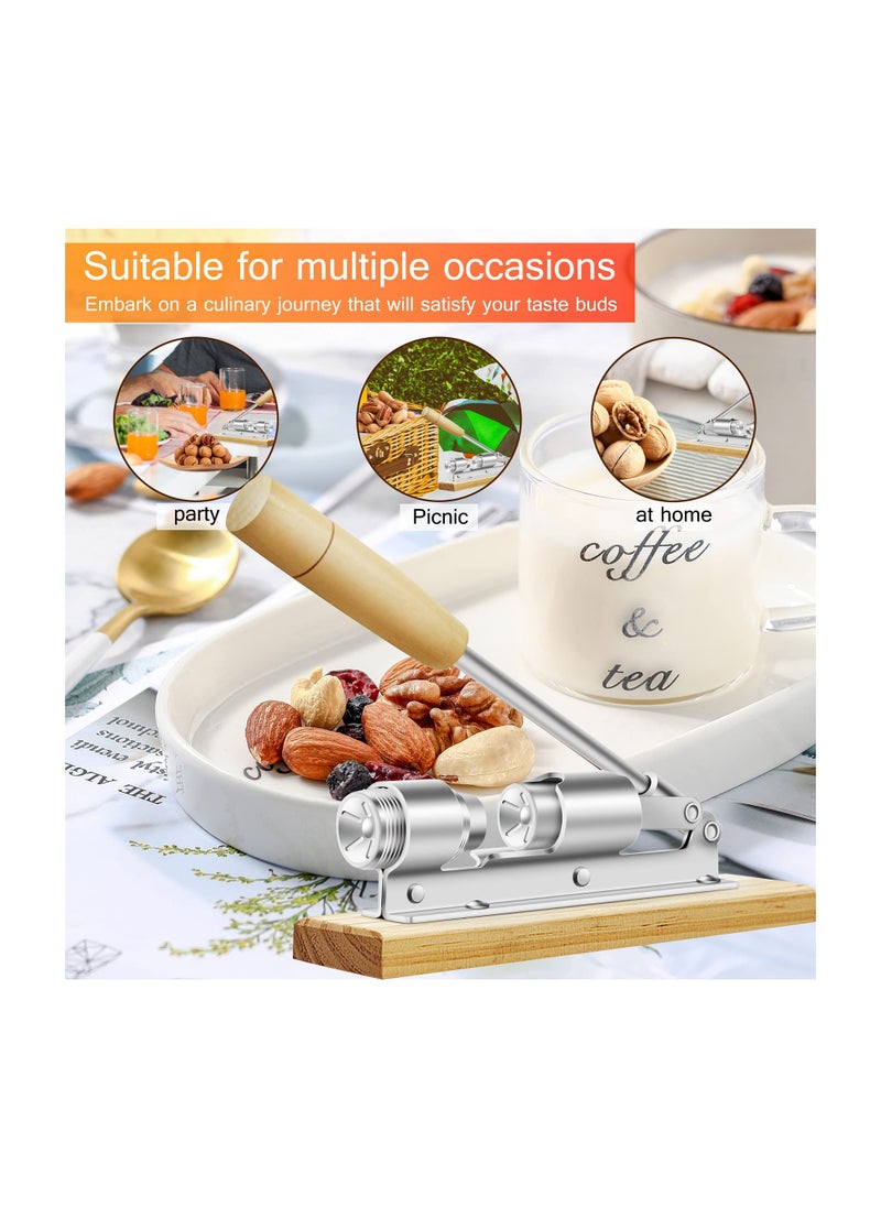 Excefore Nutcrackers for Nuts, Nut Crackers for Pecans, Heavy Duty Nut Cracking Tools, Adjustable Pecan Cracker Sheller, Pecan Nut Cracker Opener Tool for Walnuts Pecans Hazelnuts Almonds Brazil Nuts  - Image 2